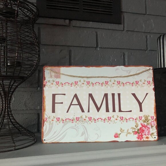 Other - VINTAGE LOOK FAMILY SIGN REPRO